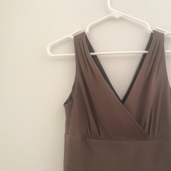 Taupe Silk J.Crew short Bridesmaid dress - Picture 1 of 9